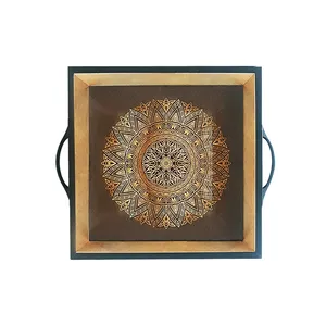 سینی مدل دکوراتیو طرح گرافیکی