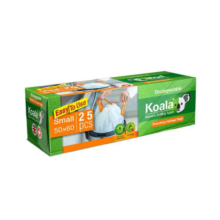 کیسه زباله کوالا مدل بند دار بسته 25 عددی