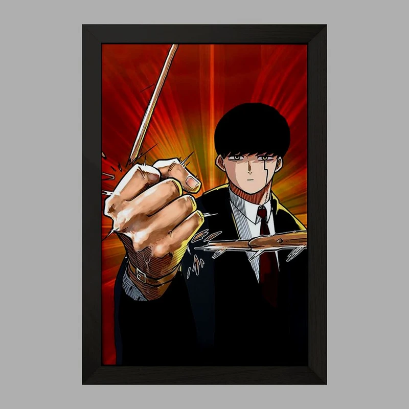 تابلو خندالو مدل انیمه ماشیل جادو و ماهیچه کد 27563