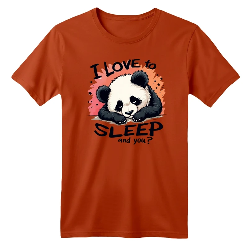 تی شرت آستین کوتاه بچگانه مدل پاندا خوابالو