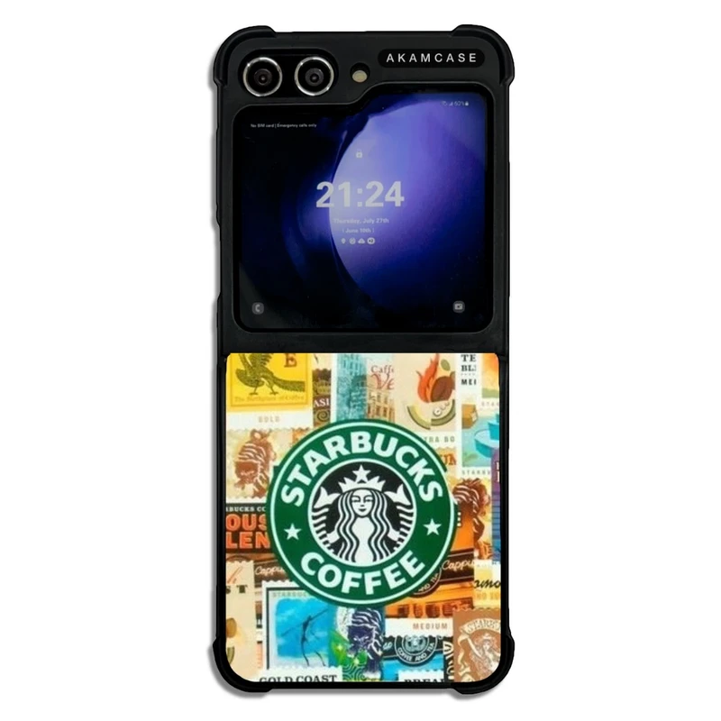 کاور آکام مدل AMC-WSGZFLIP5-STARBUCKS-30 مناسب برای گوشی موبایل سامسونگ Galaxy Z Flip 5