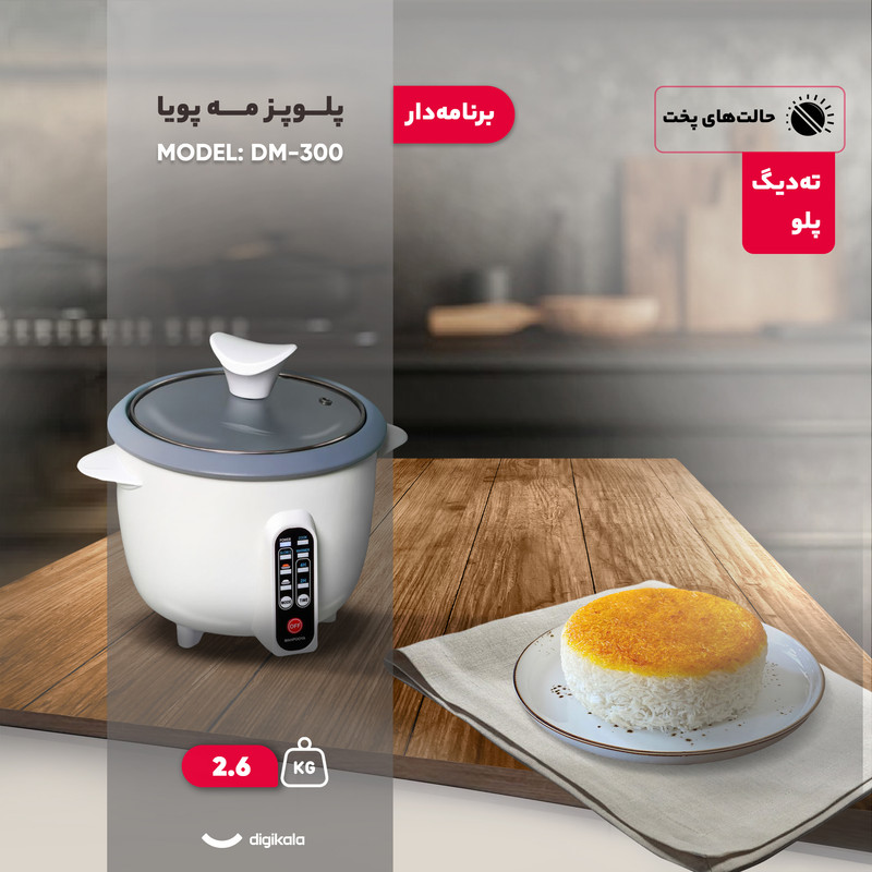 پلوپز 3 نفره مه پویا مدل DM-300