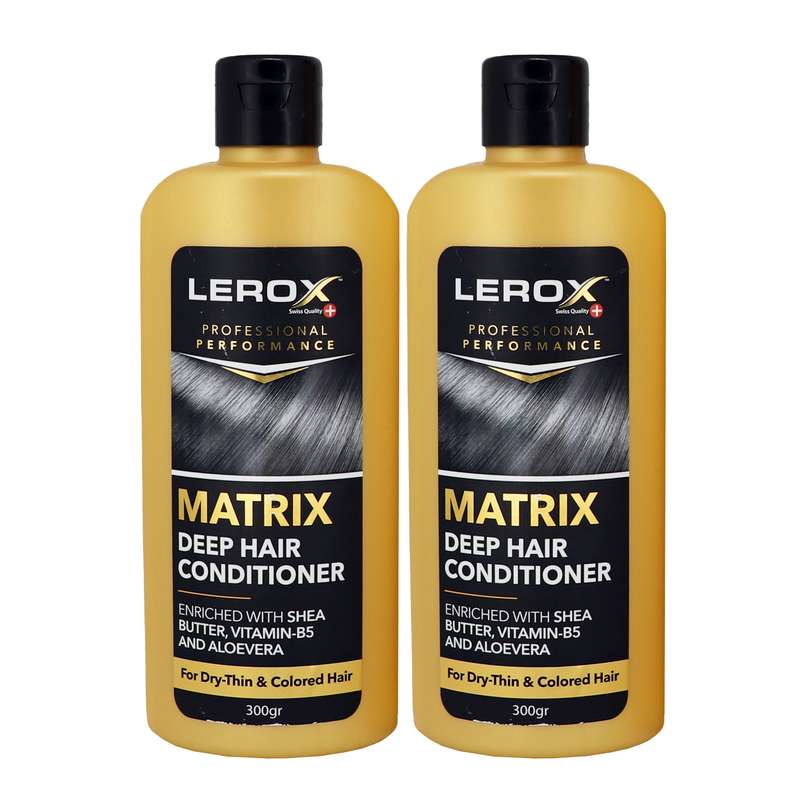 نرم کننده مو لروکس مدل Matrix حجم 300 میلی لیتر مجموعه 2 عددی نرم کننده مو لروکس مدل Matrix حجم 300 میلی لیتر مجموعه 2 عددی