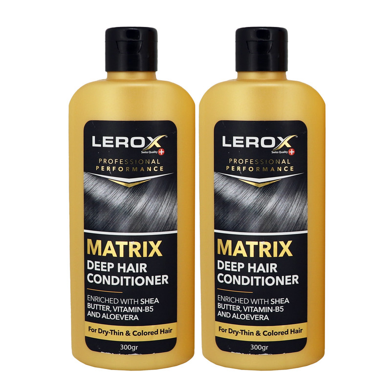 نرم کننده مو لروکس مدل Matrix حجم 300 میلی لیتر مجموعه 2 عددی نرم کننده مو لروکس مدل Matrix حجم 300 میلی لیتر مجموعه 2 عددی