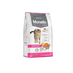غذا خشک گربه بالغ مونلو مدل میکس طعم مرغ و ماهی وزن 500 گرم