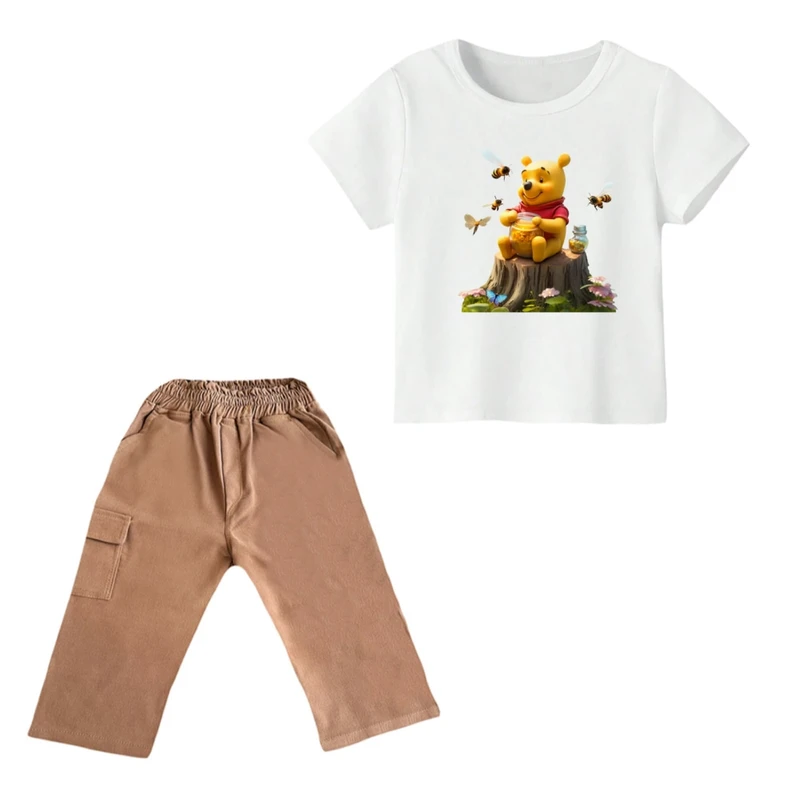 ست تی شرت و شلوارک پسرانه مدل پو کد ۳۶