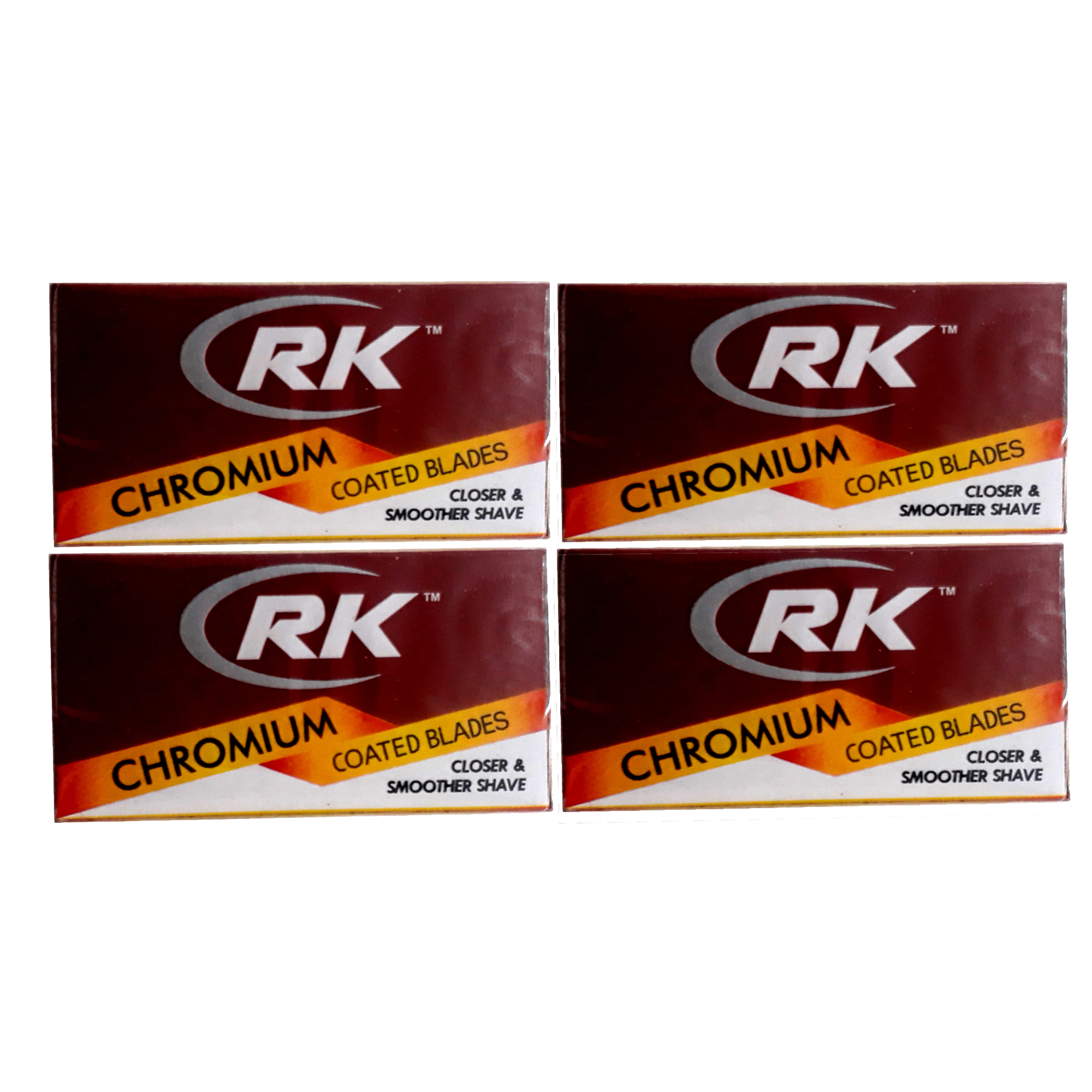 تیغ یدک سنتی آر کی مدل chromium کد 4 مجموعه 4 عددی