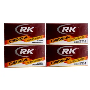 تیغ یدک سنتی آر کی مدل chromium کد 4 مجموعه 4 عددی