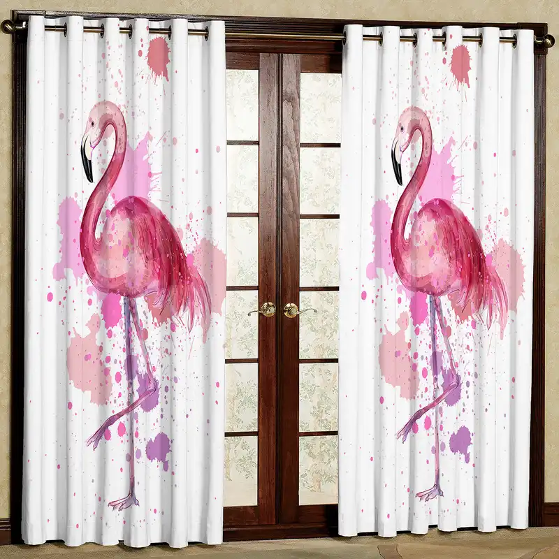 پرده مدل فلامینگو مخمل پانچی کد 4027 سایز 200x140 سانتی متر