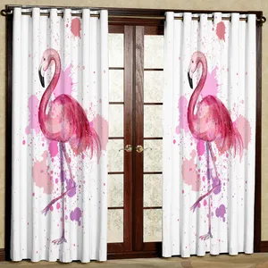 پرده مدل فلامینگو هازان پانچی کد 4027 سایز 140x200 سانتی متر