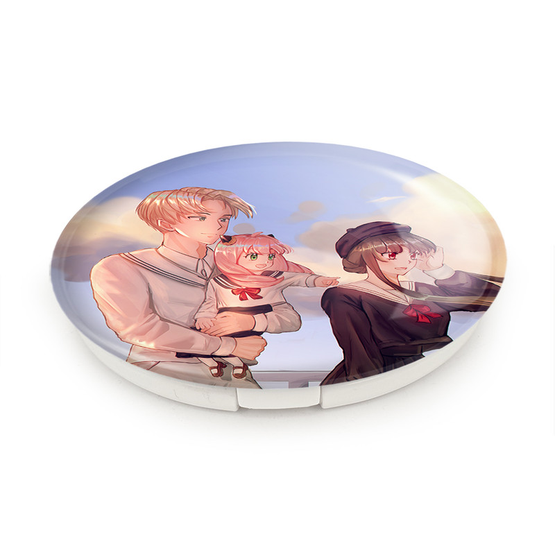 آینه جیبی خندالو طرح خانواده فورجر انیمه اسپای ایکس فمیلی مدل تاشو کد 15562