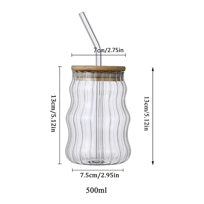 عکس شماره 5 : لیوان اسموتی مدل راه راه کد 1369n 4871