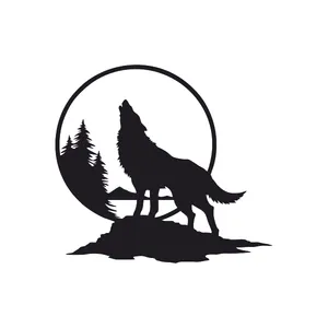 برچسب بدنه خودرو آداک طرح گرگ کد Wlfb01