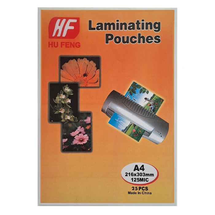 طلق پرس اچ اف مدل 125 میکرون سایز A4 بسته 25 عددی