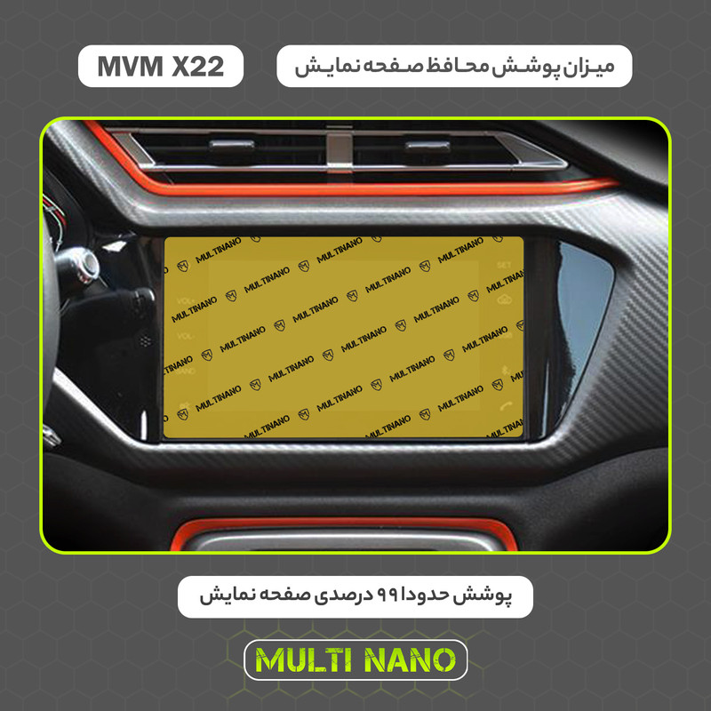 محافظ صفحه نمایش خودرو مولتی نانو مدل X-S1N مناسب برای ام وی ام X22