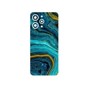 MAHOOT Turquoise marblewith golden streaks Cover Sticker for Xiaomi Redmi 12