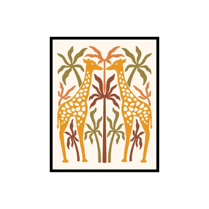 پوستر مدل چاپ زرافه