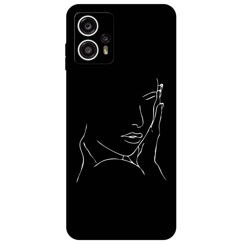 کاور مگافون طرح دخترانه مدل 8153 مناسب برای گوشی موبایل موتورولا Moto G13 / G23