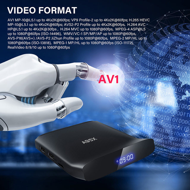 اندروید باکس آ‌95‌ایکس مدل A95X W2 4K 4/64GB