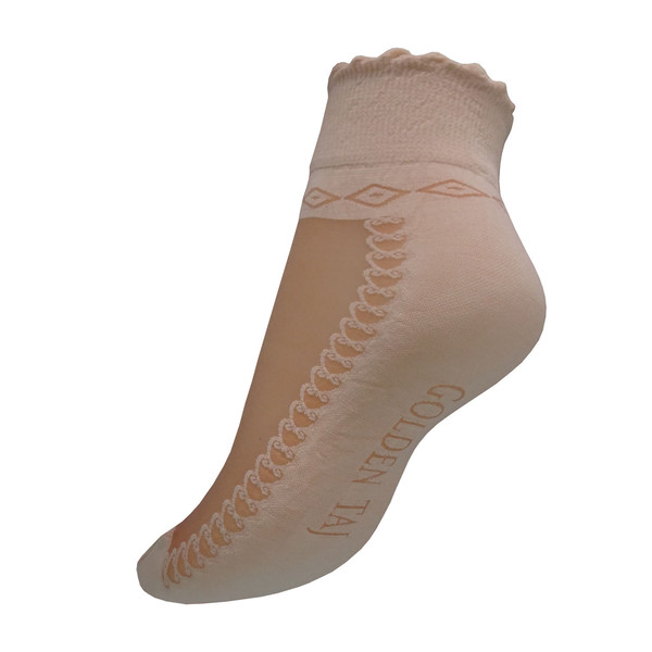 جوراب زنانه گلدن تاج کد T2-CRE
