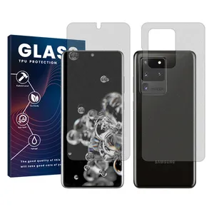 Glass Resistant model Matte screen protector suitable for Samsung Galaxy S20 Ultra mobile phone along with the back protector