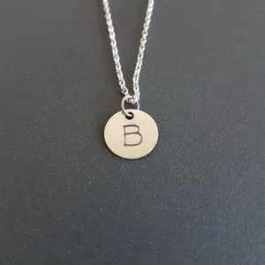 گردنبند نقره دخترانه مدل حرف B