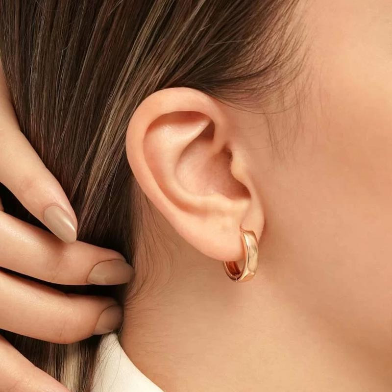 گوشواره حلقه‌ای زنانه ژوپینگ مدل 113060100645