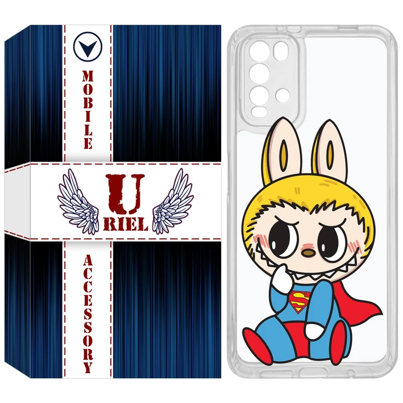 کاور یوریل مدل Clear کد 147 طرح لبوبو Labubu مناسب برای گوشی موبایل شیائومی Redmi 9T / Poco M3