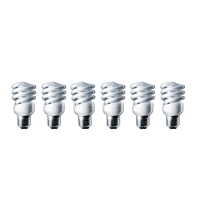 لامپ کم مصرف 12 وات مدل تورنادو پایه E27 بسته 6 عددی