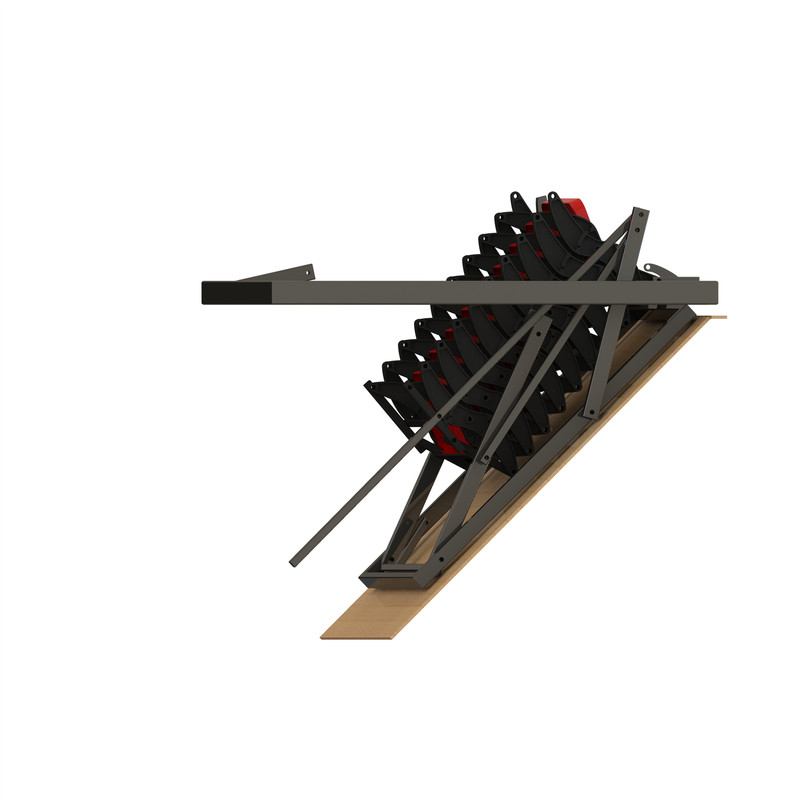 نردبان تاشو 9 پله مدل ایستاده کد 0066