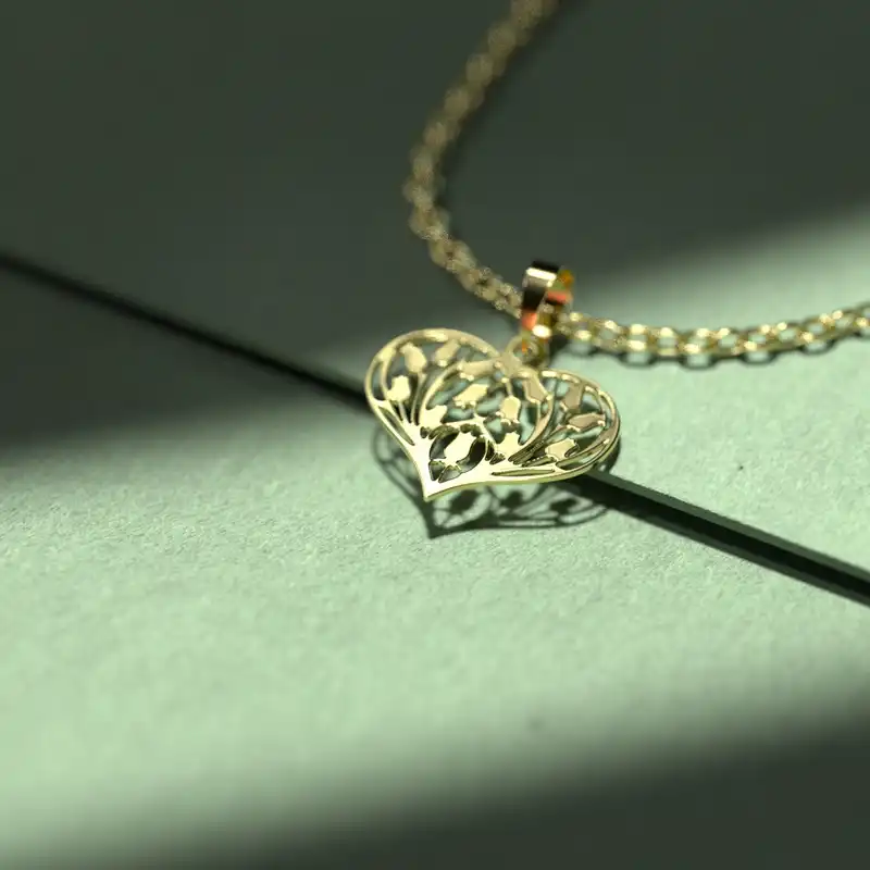 گردنبند طلا 18 عیار زنانه مدوپد مدل لوزی کد CA10218