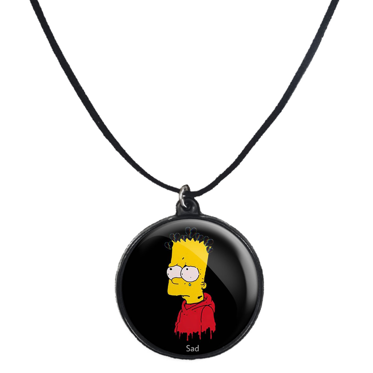 گردنبند پرمانه طرح سیمپسون ها کد pmb.1779 مدل دو طرفه