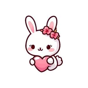 استیکر پارچه و لباس پاد آفرین مدل خرگوش کد 750