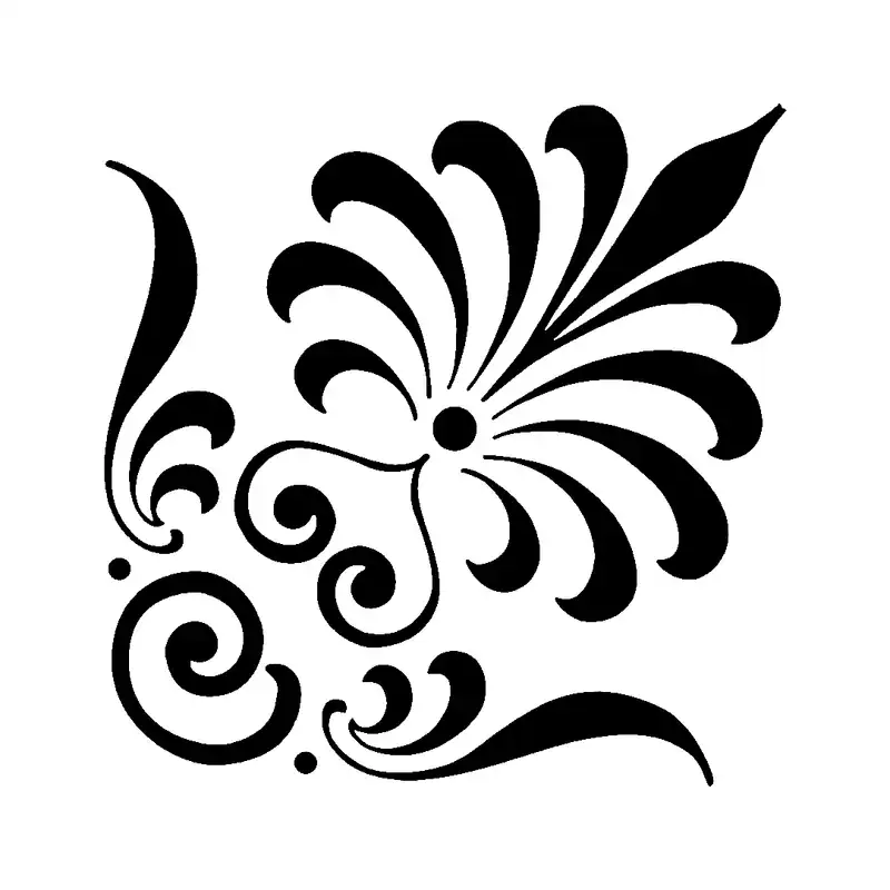 شابلون باتیس آرت طرح حاشیه کد 50-380