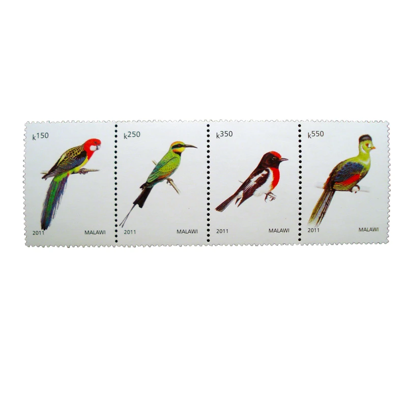 تمبر یادگاری طرح طبیعت مدل پرنده کد bird-756 مجموعه 4 عددی