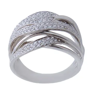  انگشتر نقره زنانه بازرگانی میلادی کد AWR_715