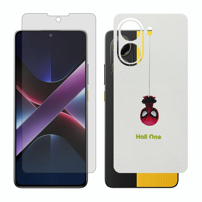 محافظ صفحه نمایش شفاف گلس مدل Together مناسب برای گوشی موبایل شیائومی Poco X7 Pro به همراه برچسب پوششی پشت گوشی
