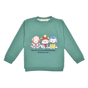 سویشرت پسرانه توتن طرح سگ کد 140 رنگ سبز