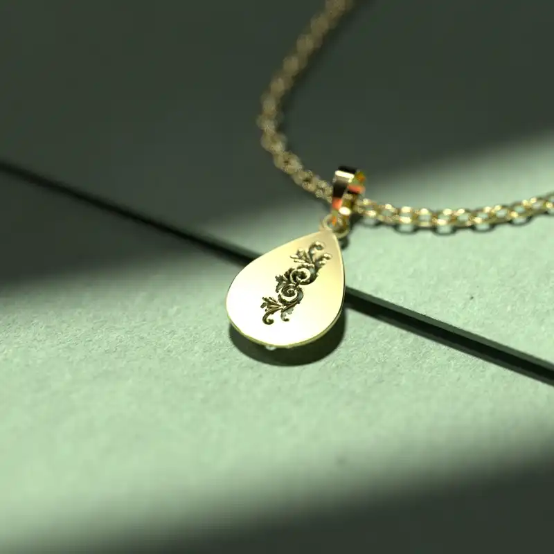 گردنبند طلا 18 عیار زنانه مدوپد مدل هندسی کد W2-1-1032