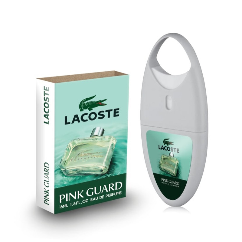 عطر جیبی مردانه پینک گارد مدل  Lacoste Essential حجم 16 میلی لیتر