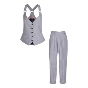 ست جلیقه و شلوار زنانه گره استایل مدل صنوبر