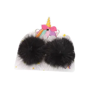 گیره مو دخترانه مدل تک شاخ کد 556 بسته 2 عددی