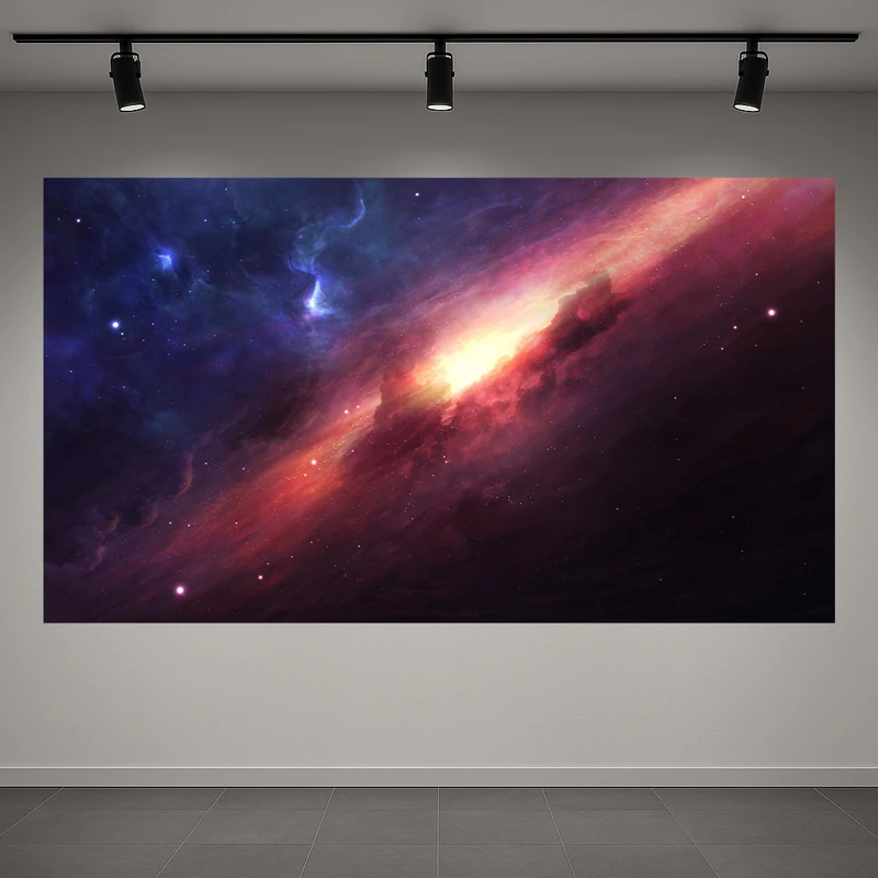 تابلو بوم طرح مخمل آسمان مدل کهکشان کد AR3058651