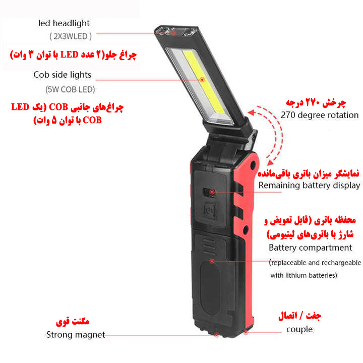 چراغ قوه دستی مدل W57
