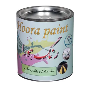رنگ روغنی مشکی مات هورا مدل Opaque کد 102 حجم 1 لیتر
