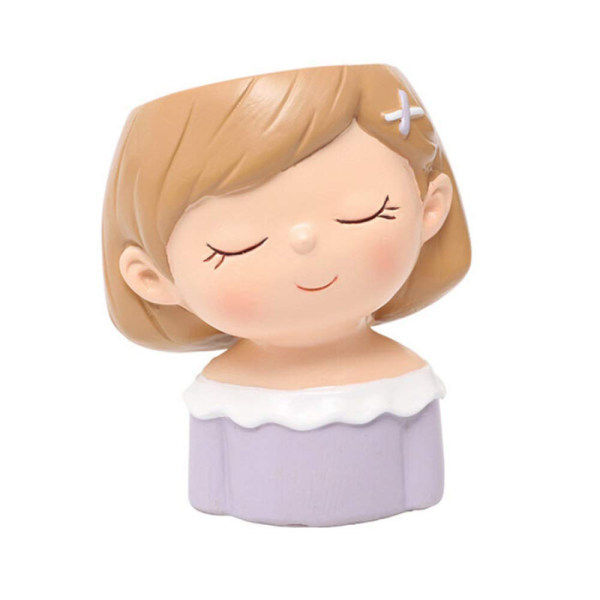 گلدان سفالی طرح دختر مهربان مدل 64