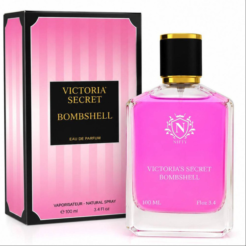 ادوپرفیوم زنانه نیفتی مدل ویکتوریا سکرت بامشل با رایحه خنک حجم 100 میلی‌لیتر