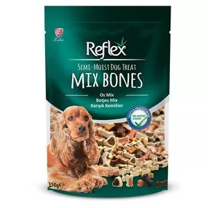 تشویقی سگ رفلکس مدل نرم Mix Bones وزن 150 گرم
