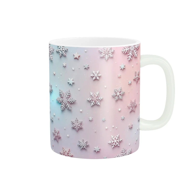 ماگ پاد آفرین طرح دانه برف کد 1169