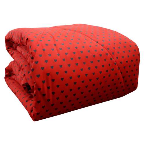 لحاف سندس مدل قلبی کد F86 دو نفره سایز 220x190 سانتی متر